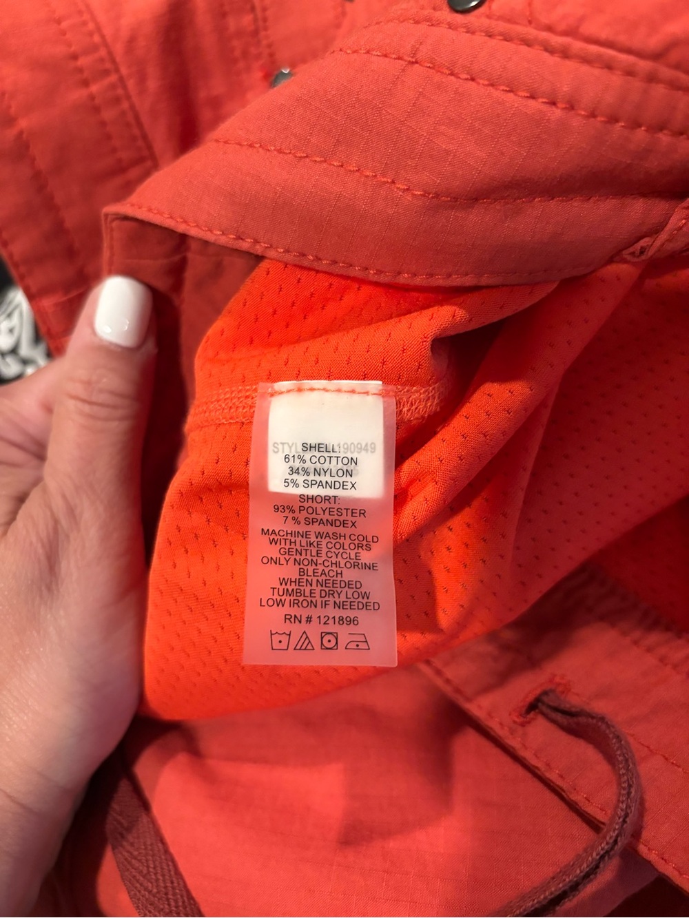 Title Nine Orange-Red Skort size 10 - Picture 6 of 16